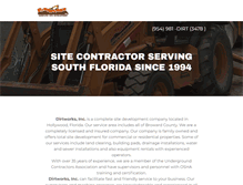Tablet Screenshot of dirtworksinc.com